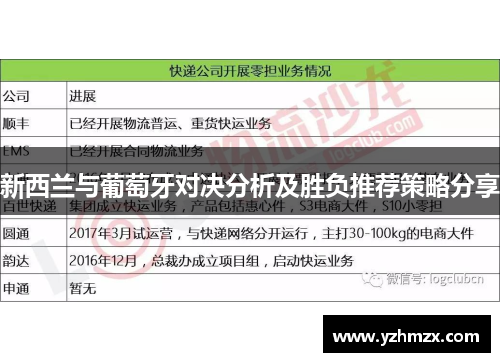 新西兰与葡萄牙对决分析及胜负推荐策略分享